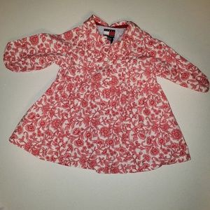 Floral baby girl dress shirt